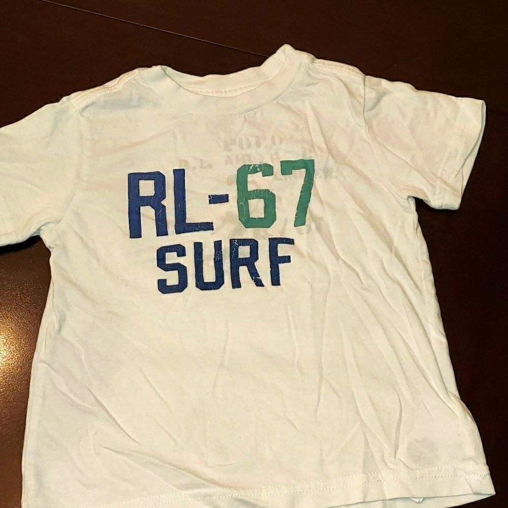 Polo Ralph Lauren White Graphic T Shirt Sz 2T